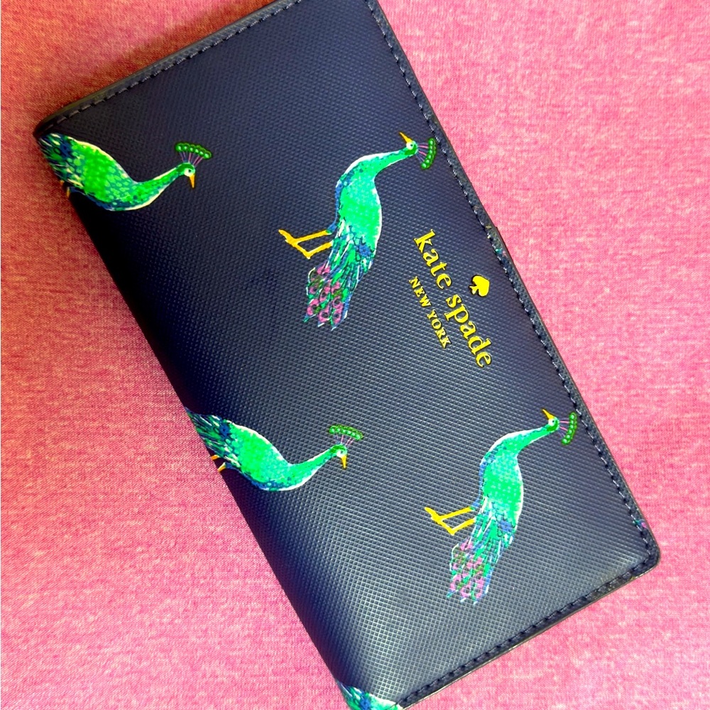 Authentic Kate Spade Neda Liberty Street Peacock Party wallet NWT 2018 design